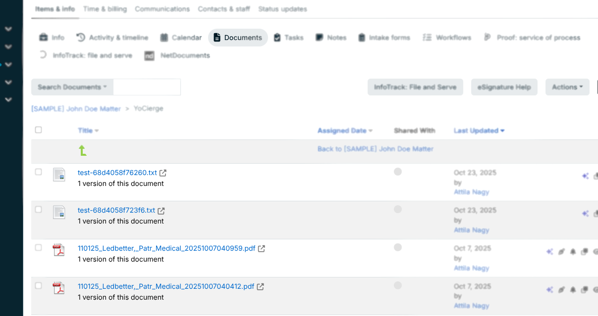 MyCase Record Upload